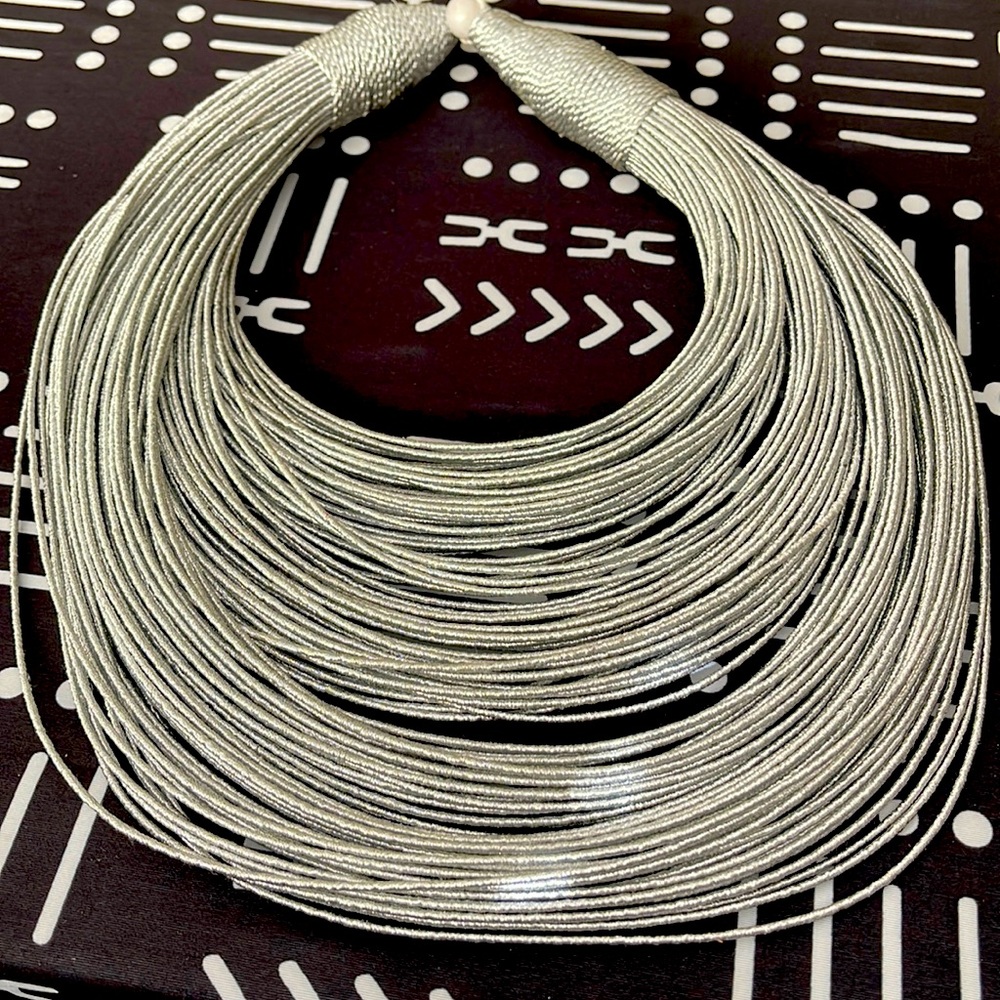 Sassy Jones vintage Necklace lightweight Silver Mallika